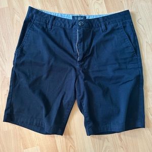 Black khaki shorts
